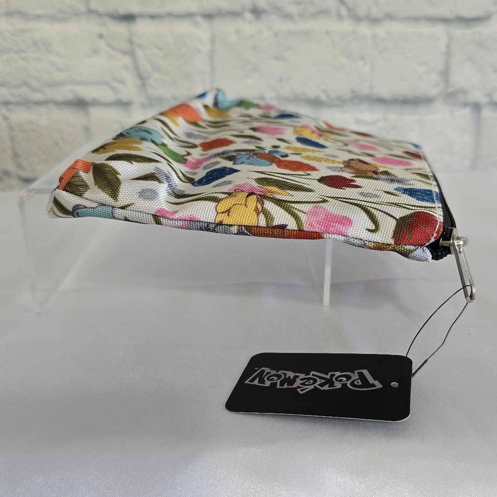 Pokemon Starters Floral Travel Pouch Pokémon Bag Pikachu Eevee Gen 1 Starter New - Picture 6 of 16